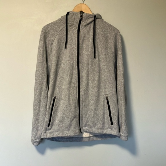 Public Rec Grey Full Zip Up Sweater Hoodie - Picture 1 of 8